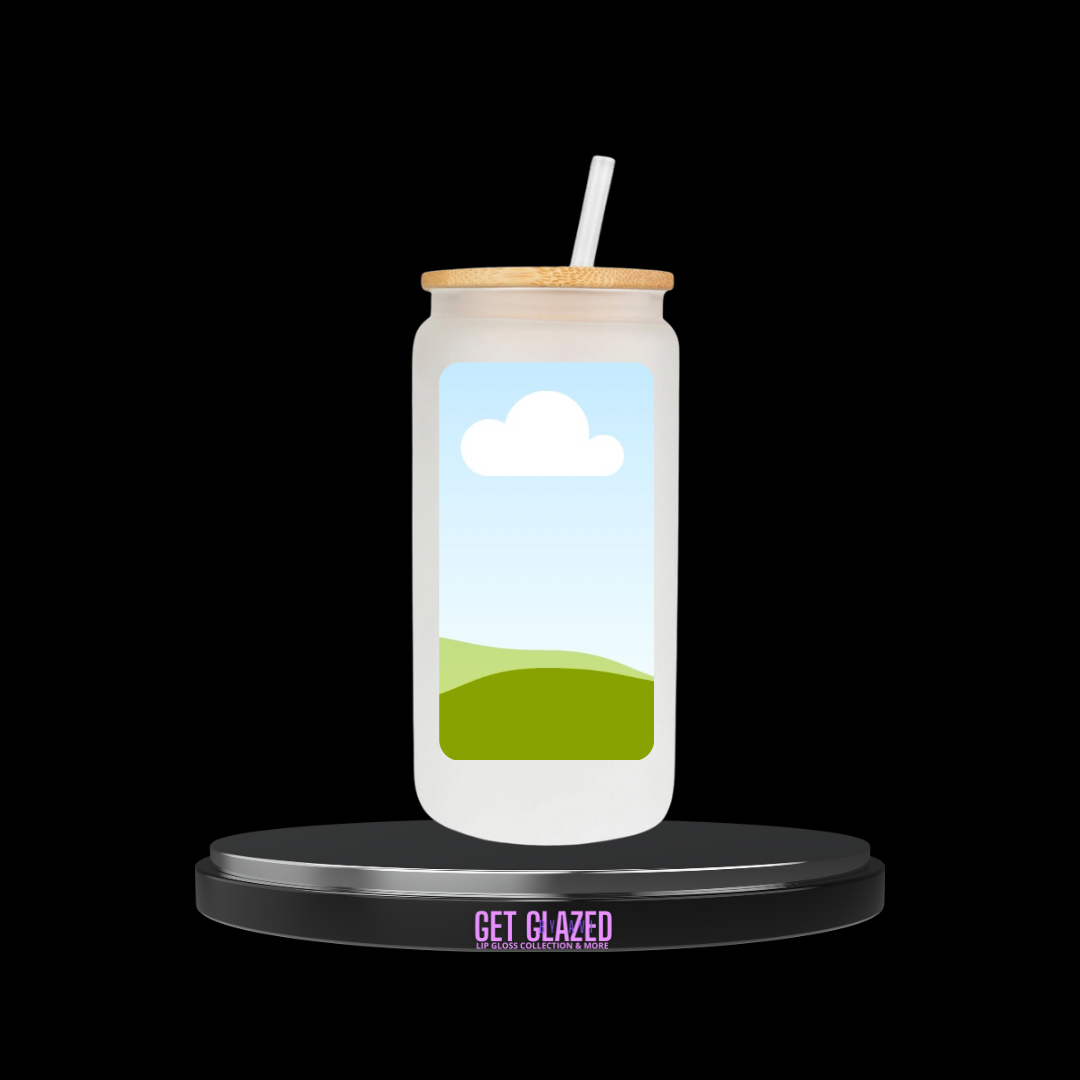 Frosted Glass Cup 16 oz