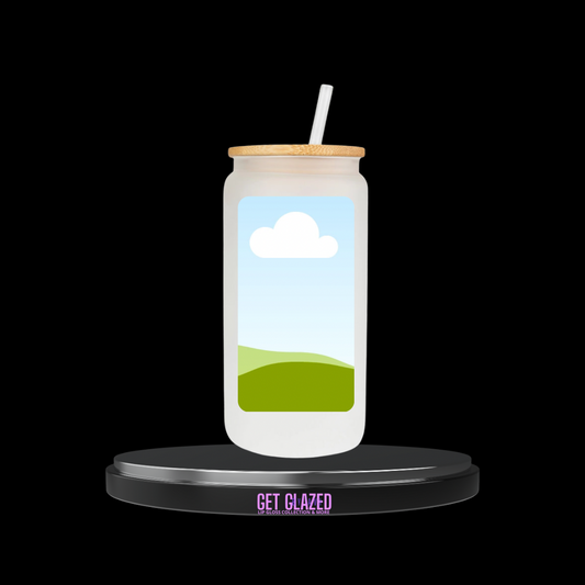 Frosted Glass Cup 16 oz