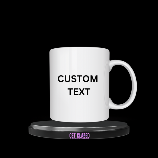 Personalized 12oz Text Mug