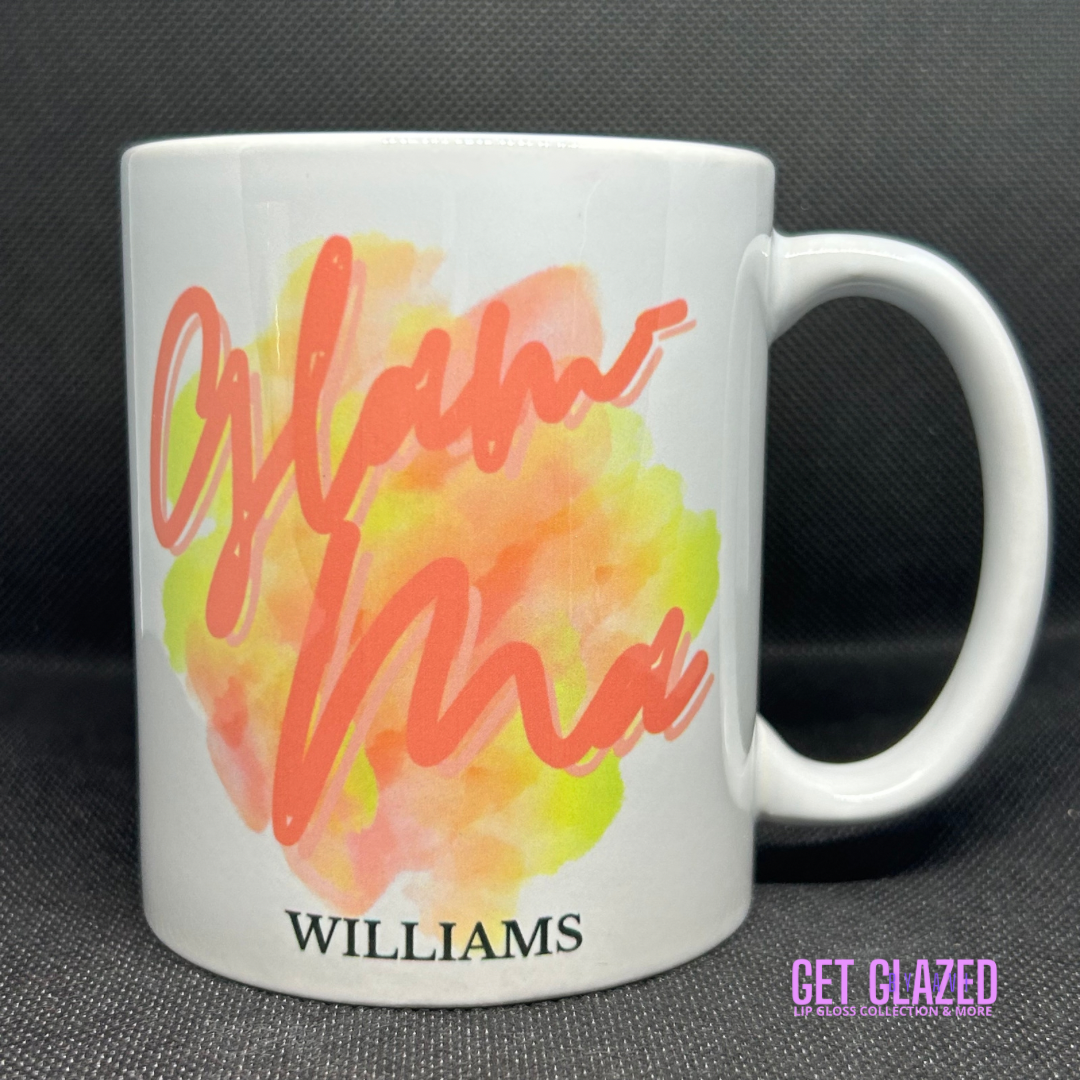 Personalized 12oz Text Mug